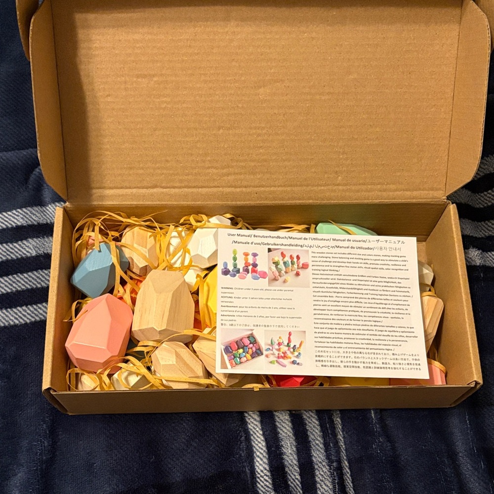 🆕Apex Multicolor Wooden Building Blocks Set